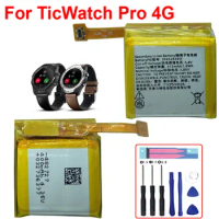 Battery for TicWatch Pro 4G Watch Smartwatch Li-Po Polymer Rechargeable Accumulator Replacement