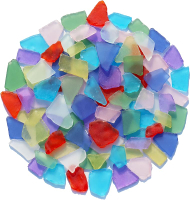 Sea Glass for Crafts - 14oz Colorful Frosted Seaglass Pieces - Vase Filler and Aquarium Ornament DIY