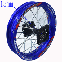 1pcs 12mm 15mmfront 1.60-17 "นิ้วด้านหลัง1.85-14" นิ้วล้อแม็กสำหรับ Kayo HR-160cc ty150cc Dirt BIKE