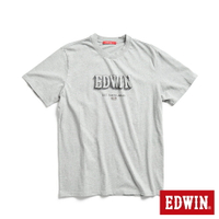 EDWIN 逆光LOGO短袖T恤-男款 麻灰色 #503生日慶