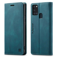 Magnetic Samsung Galaxy A21S Case Wallet Leather Flip Cover For Samsung Galaxy A21S Phone Case Samsung A21S Luxury Cover