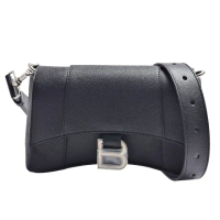【Balenciaga 巴黎世家】經典DOWNTOWN粒面小牛皮斜背包(黑色736471-2AABJ-1000)