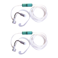 2X Headset Nasal Type Oxygen Cannula 2M Silicone Straw Tube Concentrator Generator Inhaler Accessories