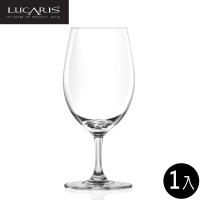 【LUCARIS】無鉛水晶高腳水杯 365ml 1入 Bangkok Bliss系列(高腳水杯 啤酒杯 水晶玻璃杯 Aqua)