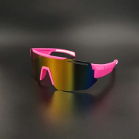 2024 Sport Cycling Sunglasses UV400 Men Women Bicycle Glasses Pink MTB Running Fishing Eyewear Road Bike Goggles Cyclist Lenses