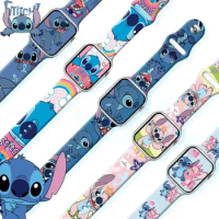 Disney Stitch Kids Watches Girls Smart Watch for Children Digital Clock Watchs Sport Silicone Children Clock Toy Christmas Gift