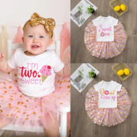 Sweet One/i Am Two Sweet Pink and Gold First Birthday Outfit Pink Gold 2nd Birthday Outfit Pink and Gold Party Cloth Set