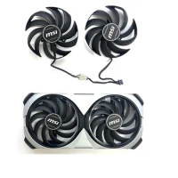 2 fans brand new MSI GeForce RTX4060 4060ti 4070 VENTUS 2X black OC graphics card replacement fan PLD10010S12HH