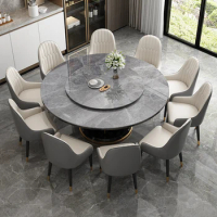 Marble White Dining Table 8 People Industrial Chairs Dining Table Nordic Round Chairs Unfolding Esstisch Living Room Furniture