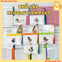 (1 hộp) Nhỏ gáy Revolution ngăn ngừa Ve- Rận- Giun cho chó mèo