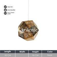 ARDENTE 2-0317 Lampu Gantung / Pendant Lamp Modern Industrial Gold Lampu Hias Dekorasi Aesthetic