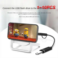 1~10PCS 2 In 1 USB 3.0 OTG Adapter Type C USB To USB 3.0 Adapter Cable OTG Convertor For Gamepad Flash Disk Type-C OTG USB