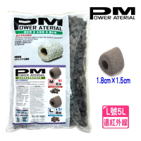 【PM遠紅外線濾材】三角型L號5L袋裝培菌濾材陶瓷環Power Material(台灣製造淡水.水草.海水用)