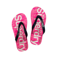 【Superdry】混粉 芭比 風 極度乾燥 女拖鞋 女款 夾腳拖 鞋面 人字拖 superdry 拖鞋(拖鞋)