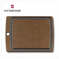 VICTORINOX 瑞士維氏-抗菌無毒不發霉- 原木纖維中型砧板/ 棕 (7.4112)