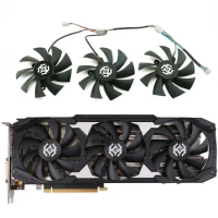 NEW 3FAN/1SET RTX 2070 2060 SUPER X-GAMING Fan，For ZOTAC RTX 2070 2060 X-GAMING、GTX 1660TI X-GAMING Graphics card cooling fan