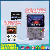 ANBERNIC RG353V RG405V Retro Handheld Game Console Android 11 4 IPS Touch Screen LINUX Dual System 512G PSP PS2 Games Kid's Gift