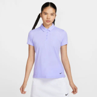 【NIKE GOLF】女款 Nike DriFIT Victory 高爾夫球衫(紫色/黑色)