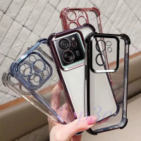 For เคสโทรศัพท์ For XiaoMi 13T Pro / For XiaoMi13 Pro, กันกระแทกสี่มุม, โปร่งใส, SJDK, เคสป้องกัน