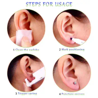Self Nose Piercing Gun Earring Ear Stud Gun Kit Sterile NoPain Tool Pro Nose Nail Self Nose Pearcings Kit DIY Jewelry Tools