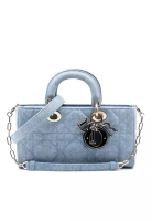 Dior 二手 Dior 中型牛仔布 Macrocannage Lady D Joy