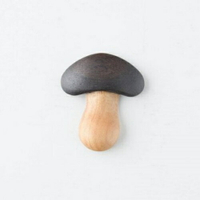 森の心地木製蘑菇筷架(黑)__日本製筷架 筷架 蘑菇筷架 木筷架