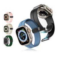 【kingkong】Apple Watch Ultra2/S9/8/7/SE 40/41/44/45/49mm 磁吸扣硅膠運動錶帶