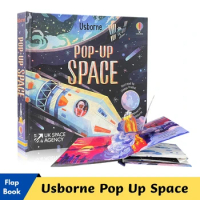 Usborne Pop Up Space Educational Picture Books for Kids Learning English 3D Cardboard Flap Book Baby Montessori Toys