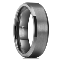 Cincin Perkahwinan Lelaki King Will Tungsten 4