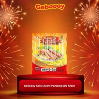 GEBOOY SOSIS AYAM PANJANG PUTIH 500 GRAM