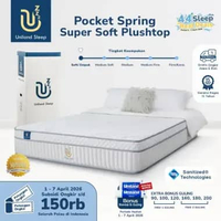 Uniland Sleep Kasur Pocket Spring Super Soft Plushtop 30cm 100 x 200