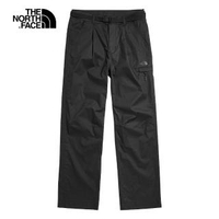 【The North Face】The North Face北面女款黑色防風防潑水休閒長褲|49E3JK3