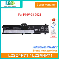 UGB New L22C4P71 L22M4P71 Laptop Battery For Lenovo ThinkPad P16V G1 2023 SB11H56275 5B11H56374 5799mAh 15.52V 90Wh