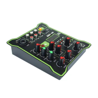 5 Channel Audio Sound Mixer Multifunctional Professional Audio Mixer DSP Effects Bluetooth-compatible for Microphone Instrument