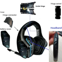 Original Repair Parts for Logitech G933/S G935 G633/S G635 Headphones,Headband,outer connector,Switch,outer cover,Hinge Swivel