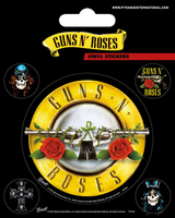 槍與玫瑰Guns N' Roses (Bullet Logo) - 英國進口貼紙組