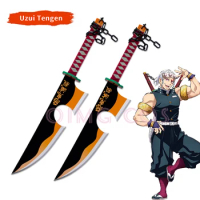 Uzui Tengen Kimetsu No Yaiba Cosplay Weapon Props Model Knife and Sword