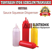 JD-BSD8, JD-BSD12 & JD-BSD24 Sauce Squeeze Dispenser White, Red & Yellow - Botol Tempat Saus Tomat d
