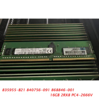 1 Pcs 16GB For HPE 835955-B21 840756-091 868846-001 16G 2RX8 PC4-2666V DDR4 Server Memory