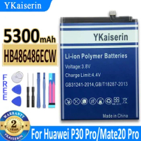 YKaiserin Battery HB486486ECW for Huawei P30 Pro P30Pro Mate20 Pro Mate 20 Pro Phone Battery 5300mAh + Tools
