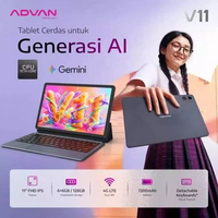 Advan Tab V11 | AI Gemini 11" FHD IPS | 4G LTE Dual SIM | 7200 mAh | 6/128GB | Garansi Resmi Advan I