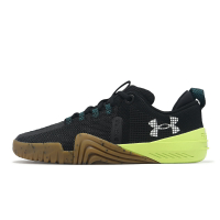 Under Armour UA 訓練鞋 TriBase Reign 6 男鞋 黑 綠 緩震 穩定 UA 3027341002
