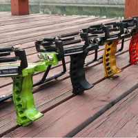 Four-color Catapult Full Set Fishing Slingshot Arrow Laser Slingshot Powerful Fishing sling Strong Slingshot hunting
