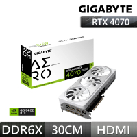 【GIGABYTE 技嘉】GeForce RTX 4070 SUPER AERO OC 12G顯示卡