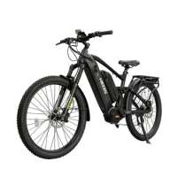 HEZZO Electric Bicycles HM-27PLUS 52V1000w BAFANG Mid Drive 27.5 Tire 40Ah LG Dual Battery Mountain Ebike 9 Speed 150km Emtb