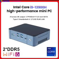 13th Gen Intel Gaming PC i9 13900H i7 13700H Mini PC Thunderbolt 4 2*DDR5 2*PCIE4.0 Mini PC Gamer Desktop Computer 2*2.5G LAN Wi