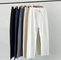 Linen Loose Pants Celana Linen Panjang Santai Dewasa XL Abu