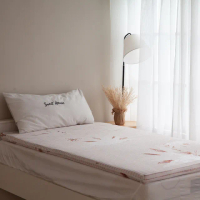 【Hokun】療癒睡眠5公分乳膠床墊 蘆薈精油布套(雙人5尺 真空壓縮卷包)