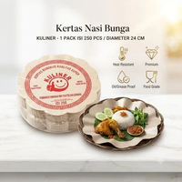 Kertas Nasi Bunga / Kertas Nasi Alas / Kertas Nasi Alas Piring Rotan Bentuk Bunga / Kertas Nasi Bung