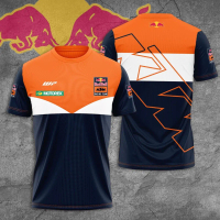 Red Bulls F 1ktm 3D bercetak, musim panas panas, fesyen lelaki kasual, baju t sukan jersey baru kual